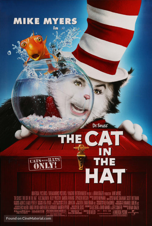The Cat in the Hat A2 Movie Poster-Pixie Posters