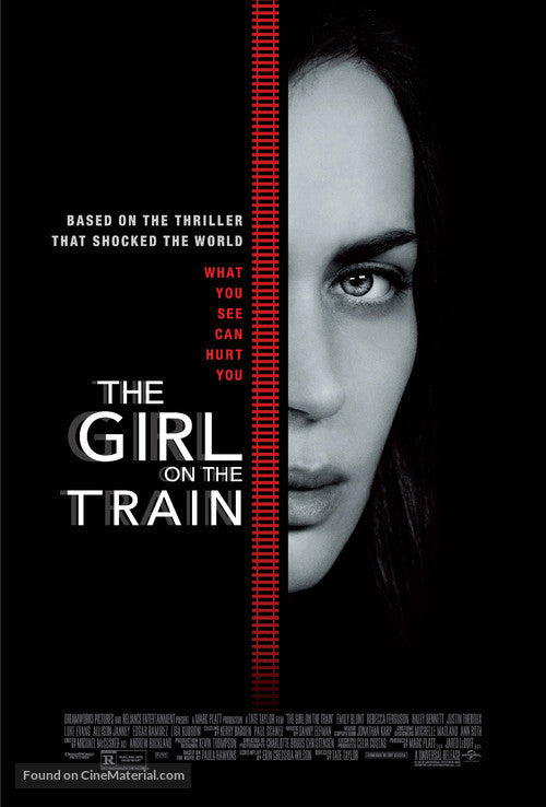 Pixie Posters The Girl on the Train Movie Poster A2 Size