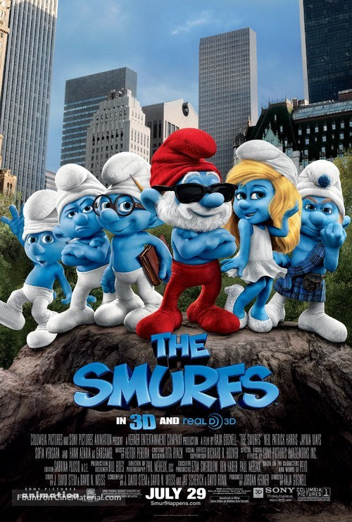 The Smurfs A2 Movie Poster-Pixie Posters