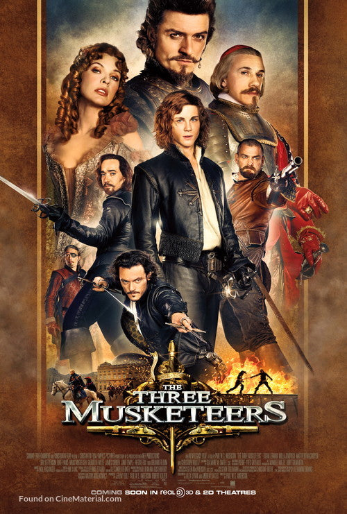 The Three Musketeers A2 Movie Poster-Pixie Posters