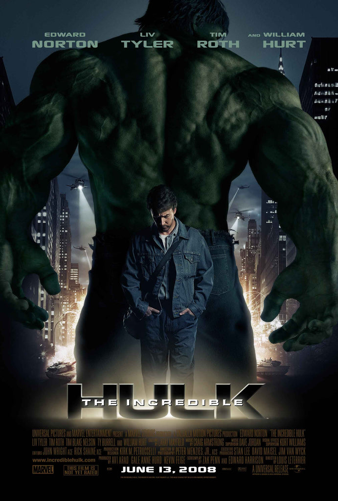 Premium The Incredible Hulk A4 Size Movie Poster