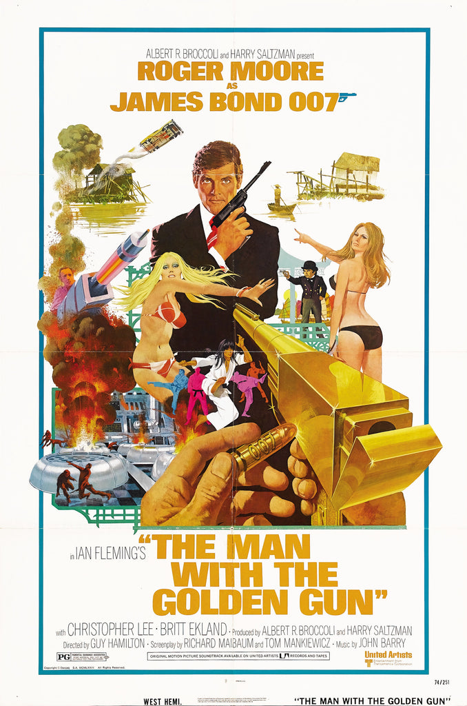 Premium The Man with the Golden Gun A4 Size Movie Poster