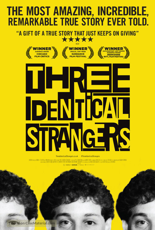 Pixie Posters Three Identical Strangers Movie Poster A2 Size