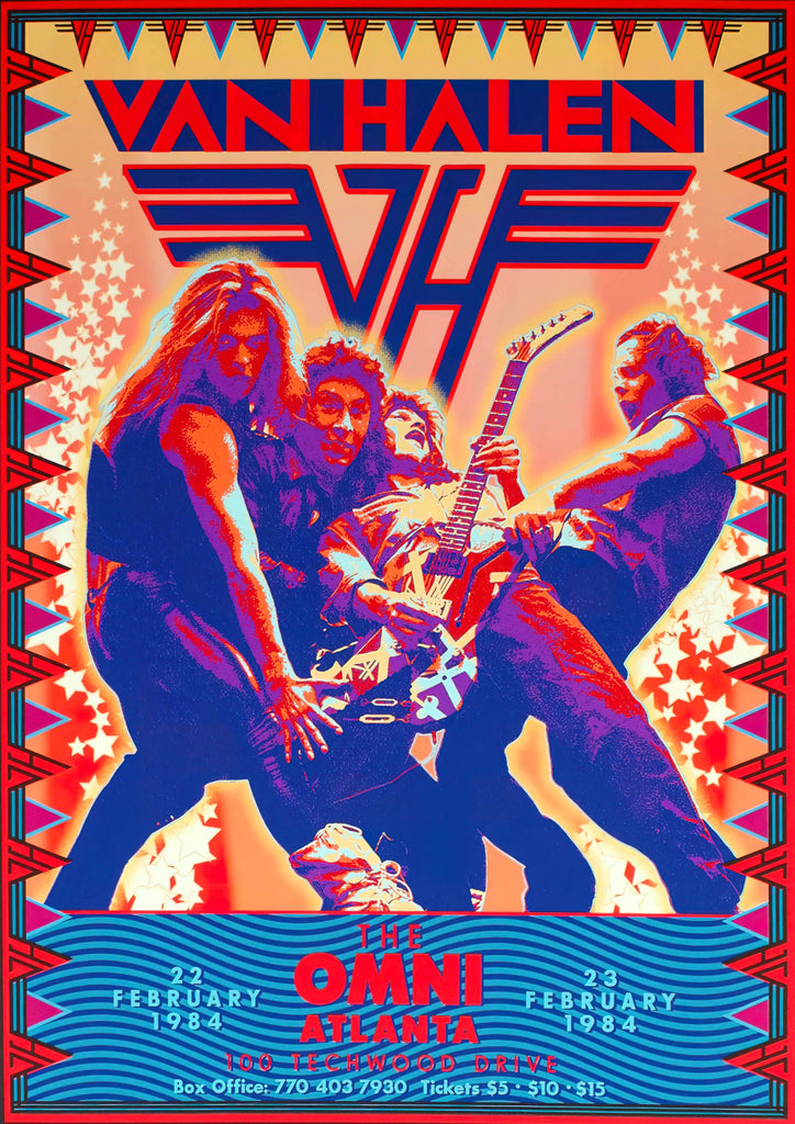 Premium van halen 2 Vintage Gig A4 Size Posters