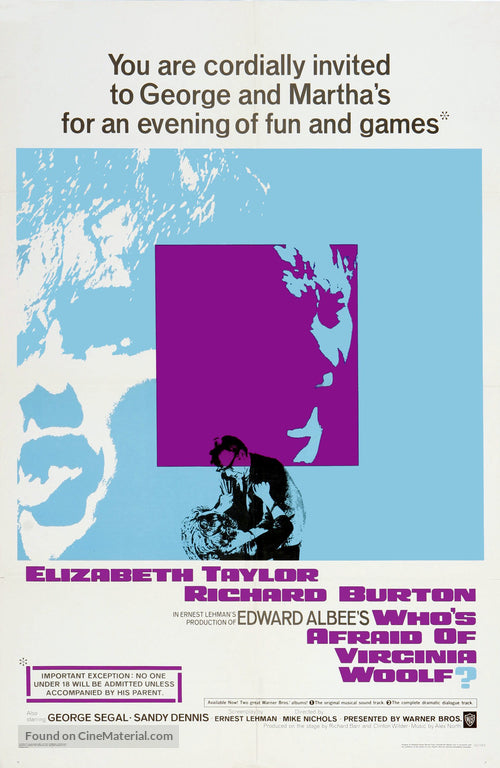 Pixie Posters Who's Afraid of Virginia Woolf? Movie Poster A2 Size